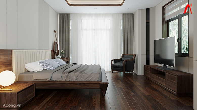 Thiết kế nội thất biệt thự Nguyệt Quế- Harmony phong cách hiện đại với đồ gỗ tự nhiên 